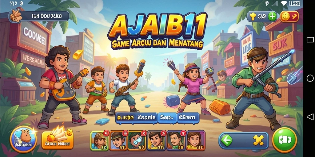 Tangkapan layar gameplay AJAIB11 dengan aksi seru.