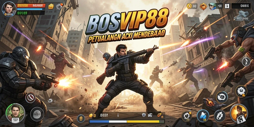 Tampilan gameplay yang mendebarkan dalam BOSVIP88.