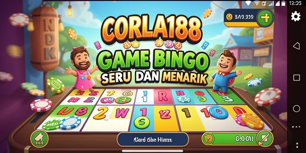 Tangkapan layar gameplay CORLA188 dengan tampilan Bingo yang menarik.
