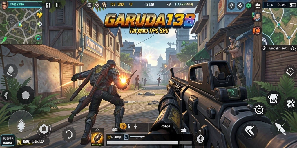 Tangkapan layar gameplay GARUDA138 menampilkan aksi tempur yang mendebarkan.