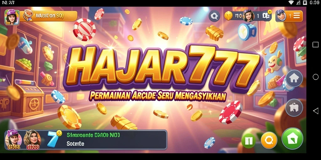 Tampilan gameplay HAJAR777 yang penuh warna dan mendebarkan.