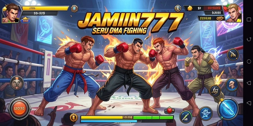Tampilan dinamis dan aksi pertarungan seru dalam JAMIN777.