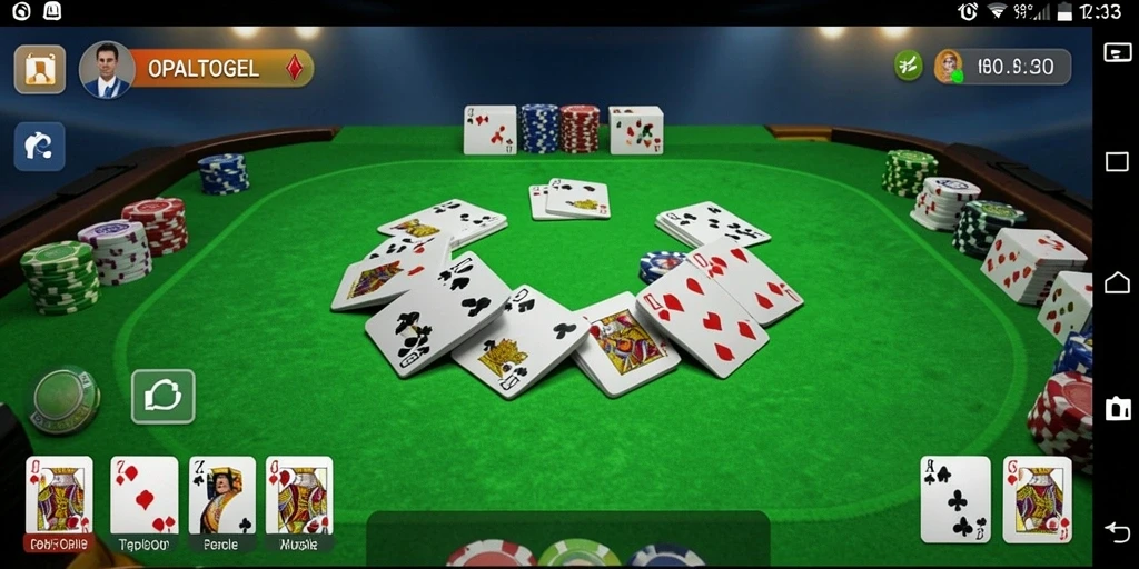 Screenshot gameplay seru OPALTOGEL yang menampilkan keseruan Gaple.