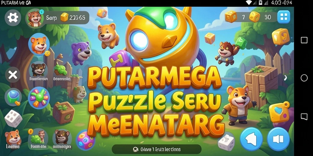 Tampilan gameplay PUTARMEGA yang penuh tantangan dan seru.