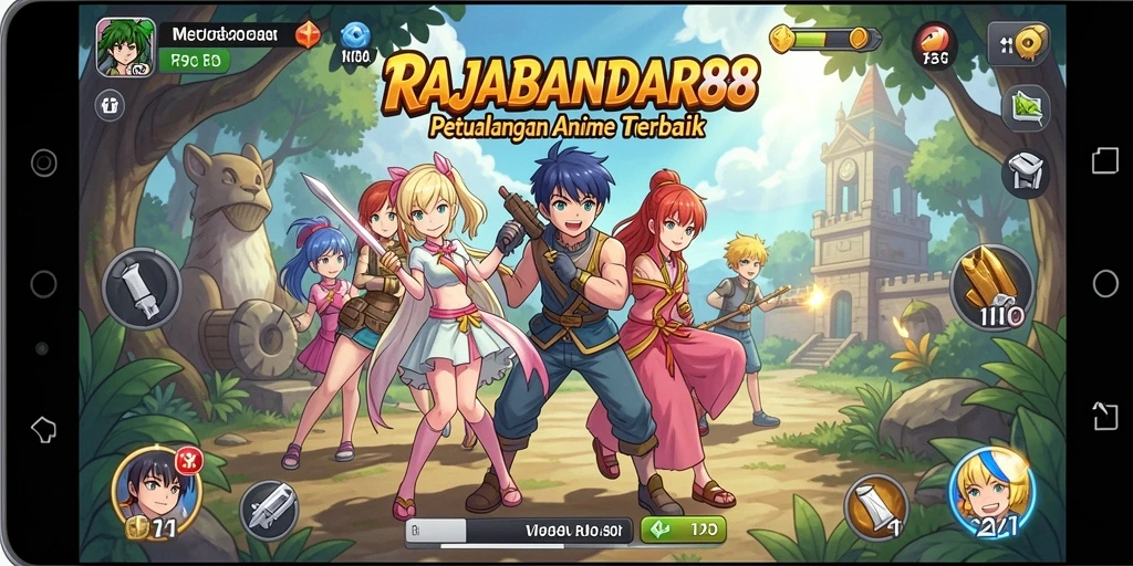 Tampilan gameplay seru dan penuh warna di RAJABANDAR88.