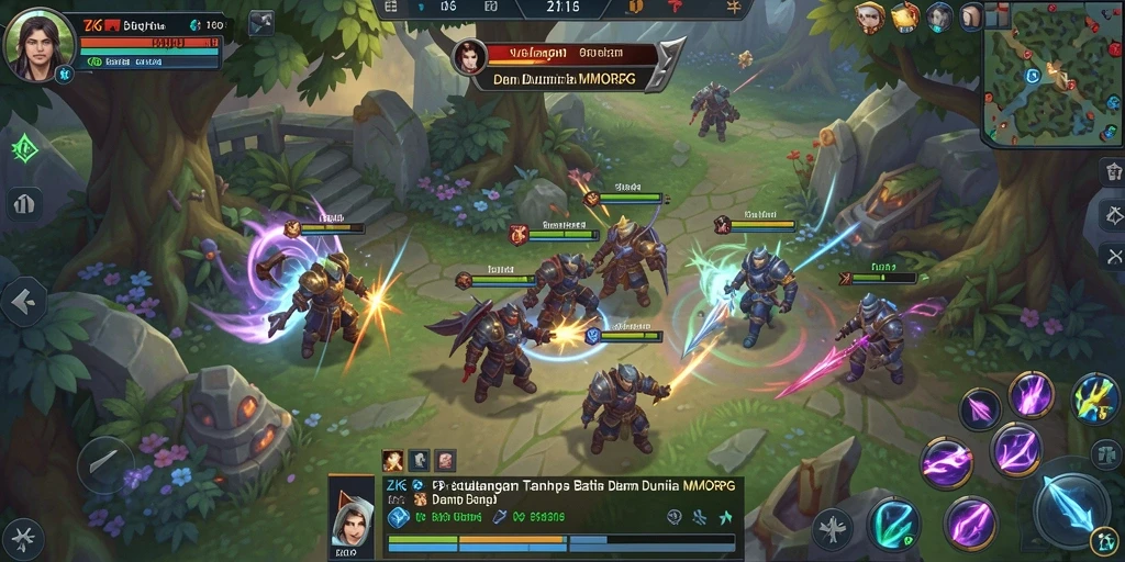 Gameplay ZK6 yang seru di dunia MMORPG yang luas.